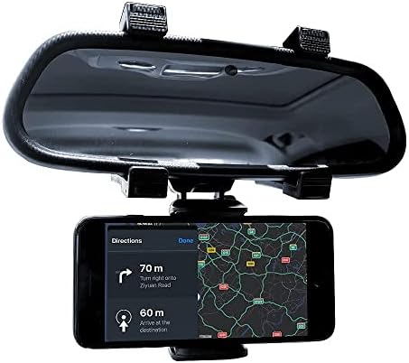 Туксон Ретровизор на ретровизорот за автомобил за автомобил 360 ° ротатибилен држач за монтирање на телефонски телефон, монтирање