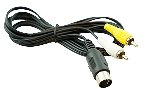 Безжичен Audio Video Video RCA AV кабел Адаптер за напојување + напојување со напојување со наизменична струја за надворешно ТВ -екранот за Sega