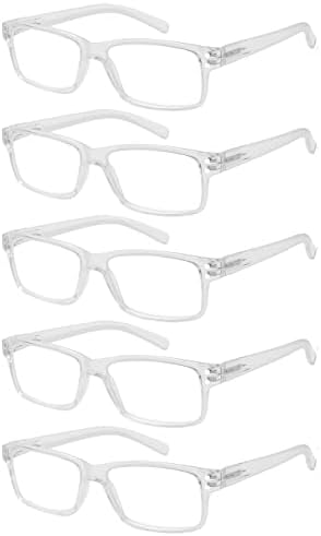 Очила Заштедете 10% На Комплет 5 Пакети Класични Чисти Очила За Читање За Мажи и 5 Пакети Гроздобер Црно-јасни Читатели +1.50