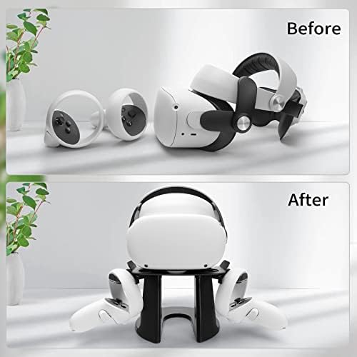 Techken VR Stand за Oculusquest 2 | Мета потрага 2, потрага на држач за приказ на слушалките и монтирање на контролорот