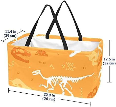 Кошар за еднократно шопинг корпа за диносаурус шема за преносни преклопни пикник намирници кеси за перење алишта за перална
