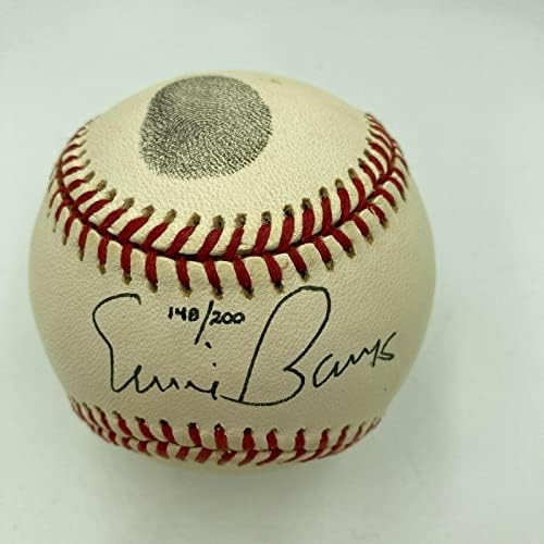 Ретки Ерни Банкс потпиша МЛБ Бејзбол со вистинскиот отпечаток JSA COA - автограмирани бејзбол