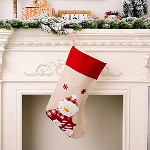 Големи чорапи со бонбони чорапи Божиќни украси Дома одмор Божиќни забави украси Глам и Глиц сјај