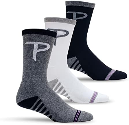 Чорапи на Пери - Чорапи на екипаж за динамика на перформанси, класични чорапи за перформанси, перничени фитнес чорапи мажи и жени,
