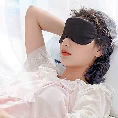 Природна Свилена Маска За Очи За Спиење, Супер Мазна Маска За Спиење За Жени И Мажи-Целосно Прилагодлив Ремен-А001