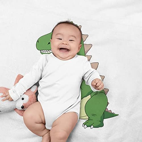 Цртан филм T -Rex Baby Swaddle Clainte - Симпатично бебе ќебе - Babyебе за бебиња од диносаурус
