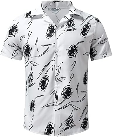 Тенок фит костуми за мажи мажи пролетно лето Две парчиња поставени на плажа кратки ракави кошула кратки пантолони со џеб