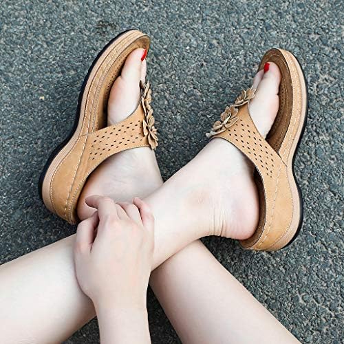 Sgaogew Women Wedge Sandals Fripty Flip Flip Apen Flip Slip на летни папучи на плажа чевли за обичен одење од одмор на одмор
