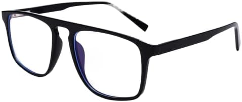Бурјо Сини Очила За Блокирање На Светлина Жени Мажи Чисти Очила За Читање Леќи Лесни Рамки Компјутерски Очила