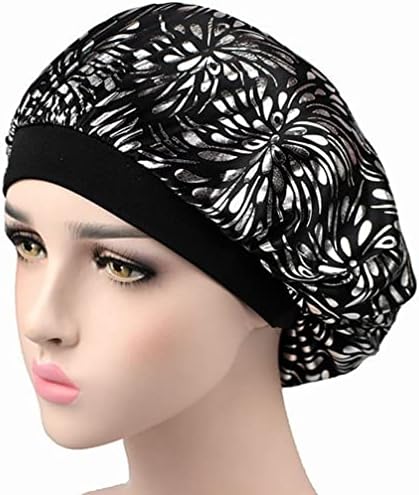 Абоофан капа за капаци за коса за спиење еластична губење на косата жени хемотерапија beanie глава за глава за жени cappy cappy свила