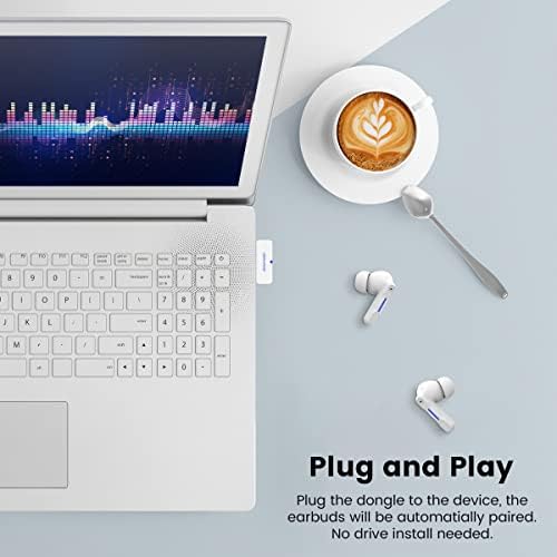 FEDIKER SW4 Безжични Слушалки за КОМПЈУТЕР/Компјутер/Лаптоп-Контрола На Апликација-Dongle &засилувач; Bluetooth - 40ms Ниска Латентност-Слушалки