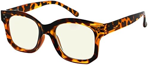 Очила за филтрирање на сина светлина за очила за читатели за читање на очила блокираат сини зраци за очила - желка +3,00