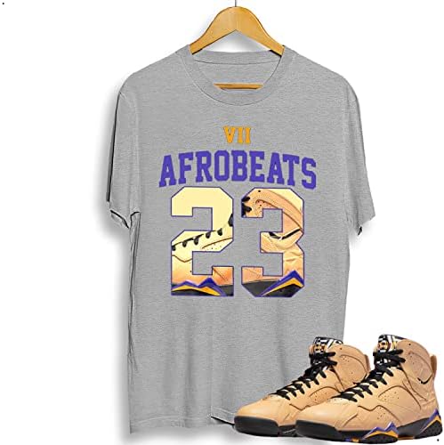 Број 23 G.O.A.T чевли кошули за да одговараат на Jordan 7 Se Afrobeats, совпаѓање за патики Jordan 7 Se Afrobeats, кошули за патики Jordan