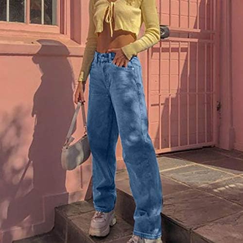 Keusn Трендовски облека за жени товарни панталони со падобран панталони за жени со високи половини со високи половини, тенок улична облека