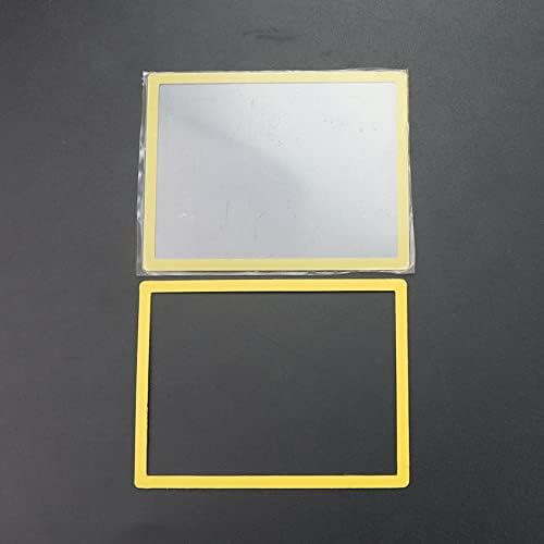 Замена на горниот ЛЦД -екран леќа Пластична покривка + Долна рамка за DS Lite NDSL конзола жолта
