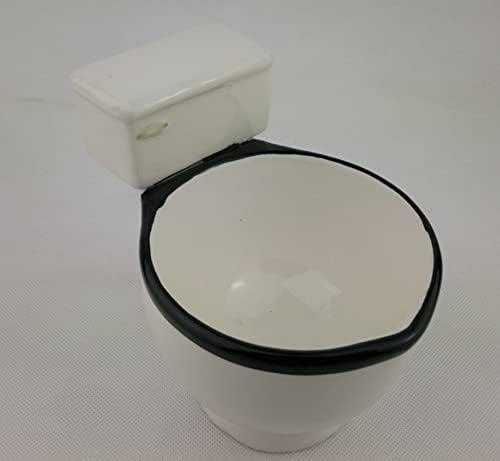 Лакимејт Креативна кригла смешна тоалет полна со лична чаша керамичка вода тоалет 12 унци кафе чаша или смешна новинска чинија со бонбони чаши
