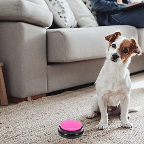 Ipetboom Кучешки Играчки Копче За Снимање Глас Копче За Обука За Миленичиња Звучник Што Зборува Звучни Копчиња Одговор Звучници Куче Интерактивна