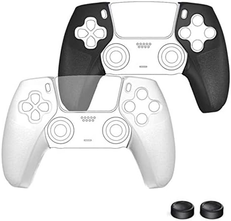 Ytxr Gamepad Silicone Case, за PS5 Grip Заштитна школка џојстик зафаќа анти-лизгачки капак за додатоци за контролор PS5 PlayStation