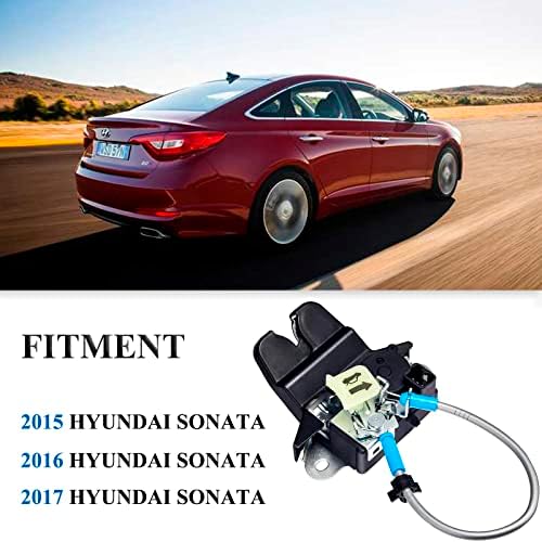 Е-Внико Заден Багажник За Бравата Компатибилен За Hyundai Sonata 2015 до 2017 Заменете Ја Бравата За Заклучување На Вратата На Задната