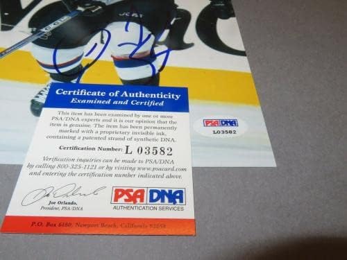 Даниел Седин потпиша Ванкувер Канакс 8x10 Фото автограмирана PSA/DNA COA 1E - Автограмирани NHL фотографии