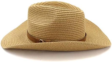 Широк каубојски диви капа западни жени мажи капачиња капа плажа слама бејзбол капачиња големи капи за жени