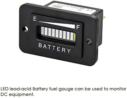 Мерач на мерач на батерии на батеријата Jayејн олово/мерач на капацитет на батерии, Универзален ЛЦД дигитален аларм за празнење на батеријата,
