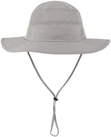 Дома претпочитаат UPF50+ Менс Сонце Шаша Широк риболов капа со капакот на вратот од вратот