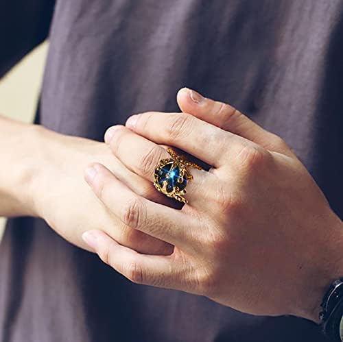 Womenенски ветување ringsвони европски и американски луксузен банкет ангажман прстен сина скапоцен камен венчален прстен накит
