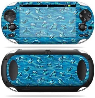 MOINYSKINS кожата компатибилна со Sony PS Vita - Dolphin Gang | Заштитна, издржлива и уникатна обвивка за винил декларална