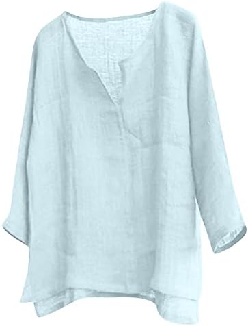 Венкомг1 Менс лабави кошули маички со маички памучни постелнина деловни основни врвови со долги ракави со цврста боја под подмачкување