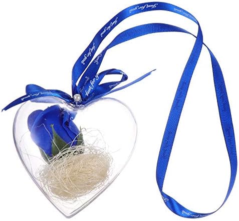 Valiclud 1 Постави 2 парчиња подароци за Денот на в Valentубените, облик на срце, роза сапун, приврзоци за автомобили