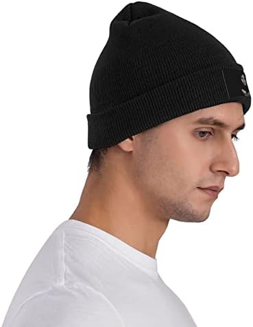 Френк Иеро плетена капа зимско лето топло капаче за череп за жени и машка бина -капа црна
