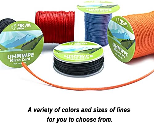 9км DWLife UHMWPE Плетен кабел, 1,6 мм сина 100 метри 750lb шупливо јаже за хамак, змеј, риболов, искачување, кампување