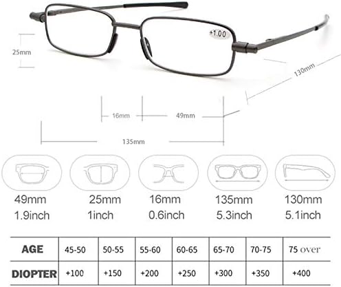 Тенок Метал Правоаголни Очила За Читање За Мажи Жени, Преносни Очила Случај
