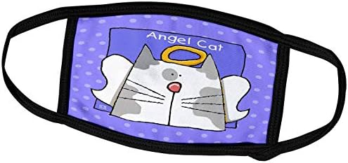 3дроза Ангел Сива Би Боја Мачка Симпатична Цртан Филм Миленичиња Загуба Меморијал - Лице Покрива