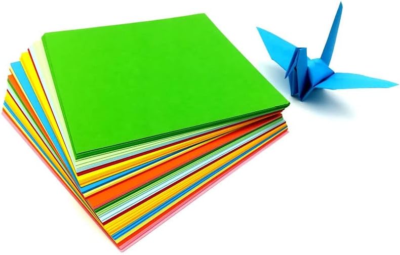 Yfqhdd оригами квадратни картон Голем двострана хартија во боја Детска градинка во боја рачно изработени материјали за сечење хартија