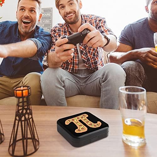 Pizza Pi Game Card Case Case ShockProof Game Cards Storage Lother 12 Slots Storage Protective Box компатибилно со Switch Games