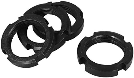 AEXIT M27 X нокти, завртки и сврзувачки елементи 1,5мм јаглероден челик четири-слот со слотен навртки со црна орев и завртки поставуваат 4 парчиња