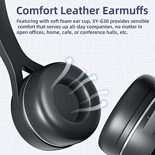 Слушалките за стерео компјутер SDOVEB, 3,5 мм слушалки за слушалки за игри со глава, компјутерска игра преку слушалки за уво со прилагодлива