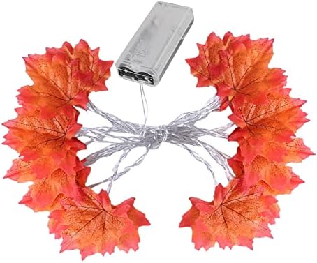 Денот на благодарноста јаворов лист ламба жица предводена од јавор за лисја батерија 1.65M10 LED Денот на благодарноста на венецот ламба
