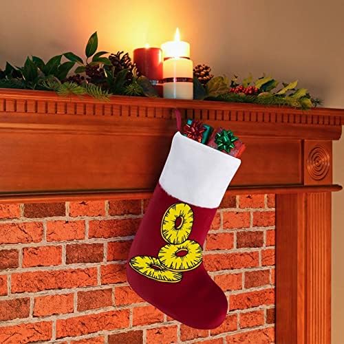 Цртан филм ананас црвени Божиќни празници за домашни украси за домашно дрво Камино виси чорапи
