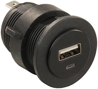 JR Products 15115 USB порта за полнење - 2 x 2.1 засилувач, црна
