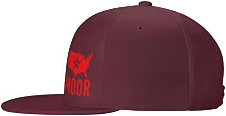 Fwoeqiz mourish-America-Amexem-Moroccan капи рамна сметка црна црна прилагодлива бејзбол капа мода камионџија капа за мажи жени