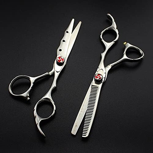 Ножици за сечење коса, 6 инчен Професионален Јапонија440с челик мат сече коса ножици фризура чистење бербер сечење ножици алатки фризер