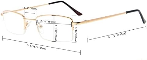 Очила за читање на очите на очите на очите со флексибилна меморија титаниум мост што може да се наведнуваат за жени жени