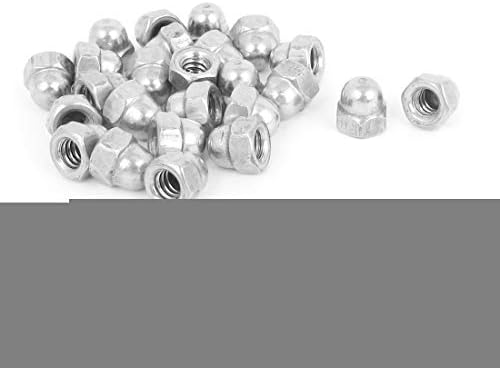 AEXIT 10-24 304 нокти, завртки и сврзувачки елементи не'рѓосувачки челик купола капаче од глава на глава ACORN HEX ореви Сребрена