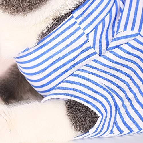 Опсела карирана мачка облека есенска зимска облека за миленичиња за мали мачки кучиња памучни мачки костуми