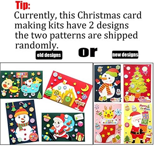 Комплети за правење картички КИАОНИУНИУ КОМПЛЕТИ ЗА Рачно Изработени Честитки ЗА деца, Преклопени Картички За Божиќни Картички и Соодветни