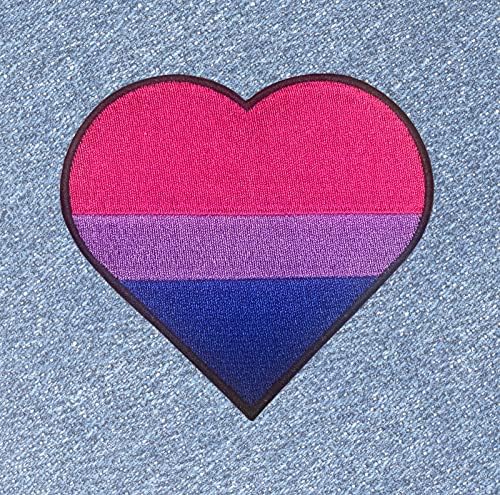 Бисексуално знаме на Бисексуално гордост ЛГБТК бисексуално знаме - 4 инчи железо -на лепенка