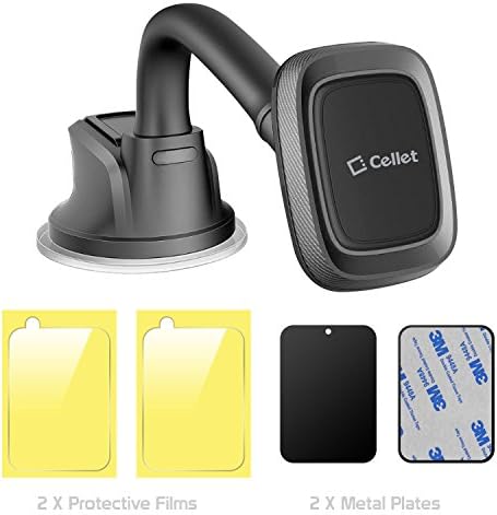 Флексибилна рака на ќелија, магнетна цртичка и држач за смартфон за монтирање на смартфон, силна леплива вшмукување чаша компатибилна со iPhone